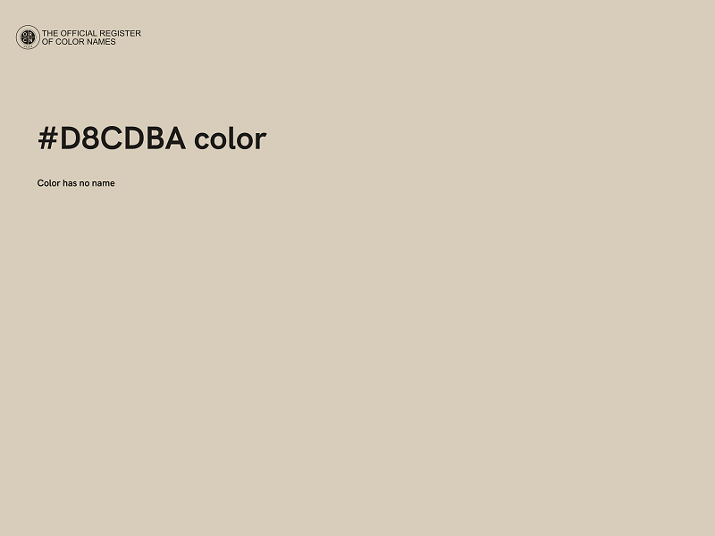 #D8CDBA color image