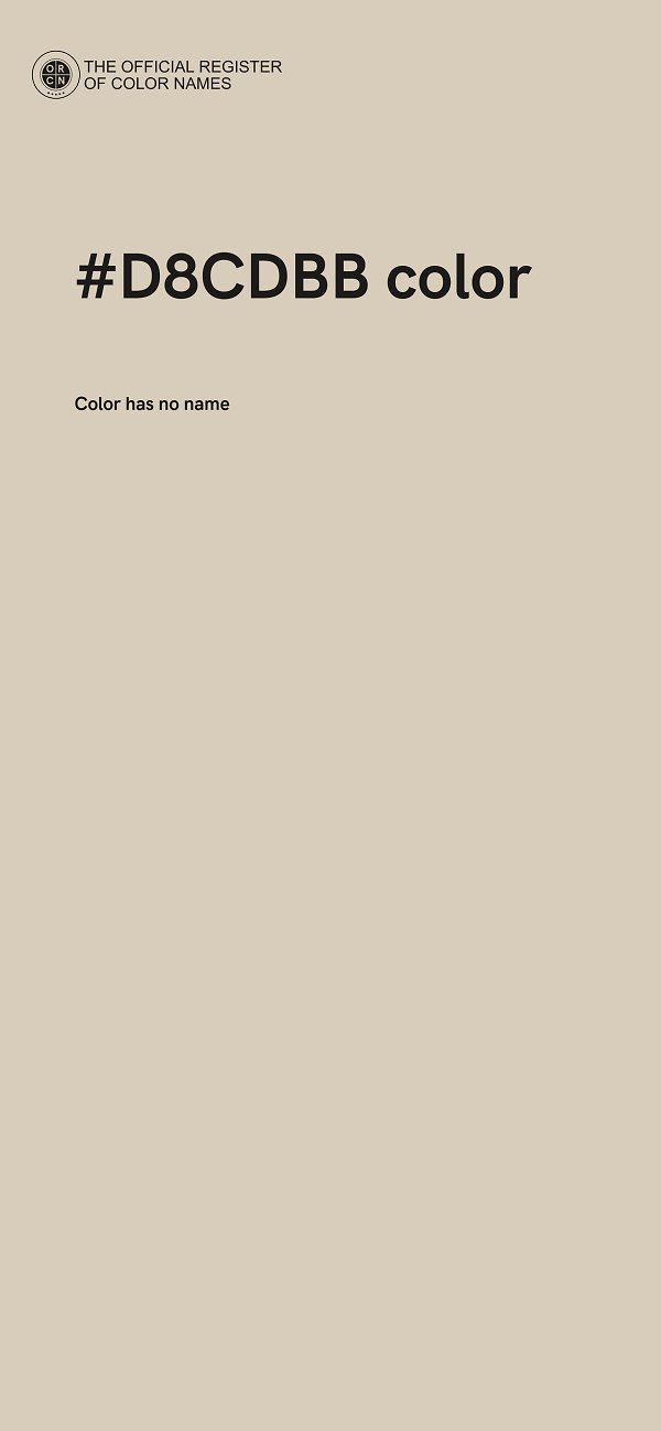 #D8CDBB color image
