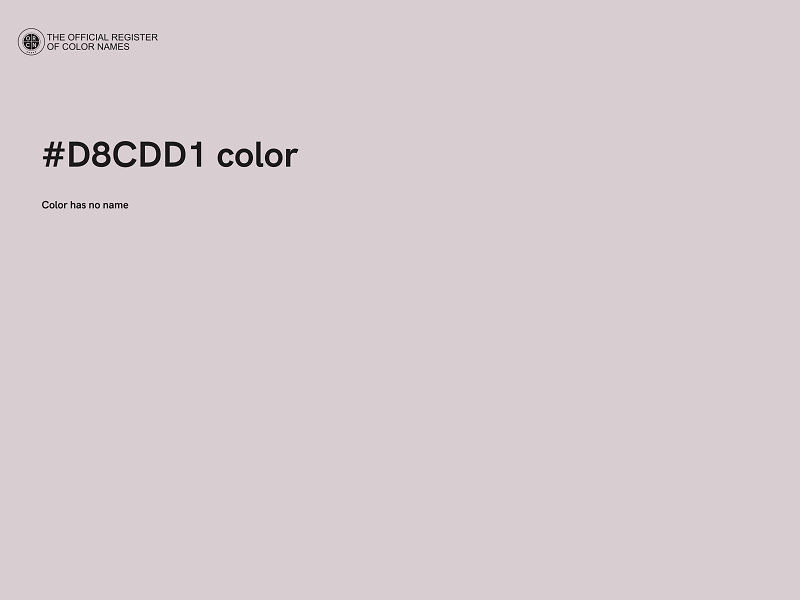 #D8CDD1 color image