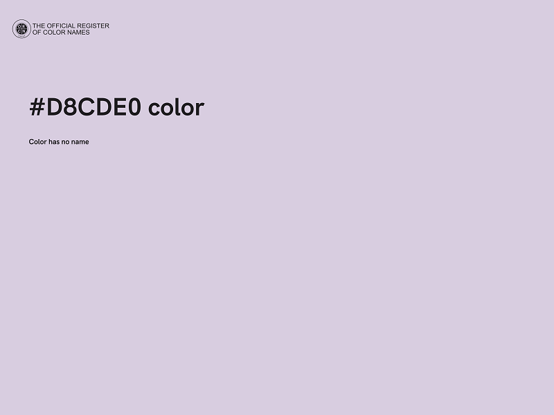 #D8CDE0 color image