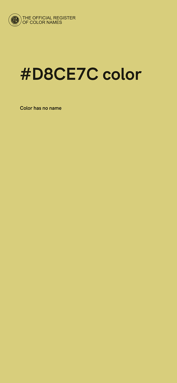 #D8CE7C color image