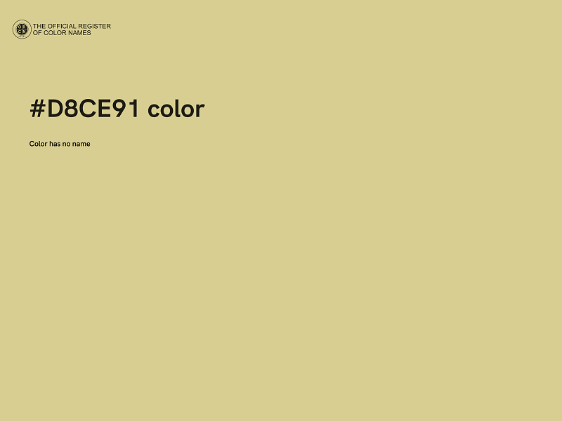 #D8CE91 color image