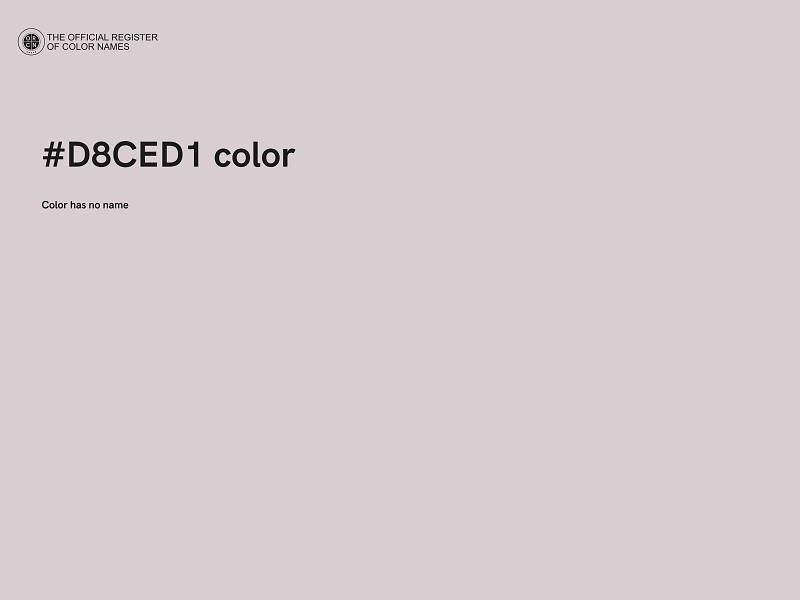 #D8CED1 color image