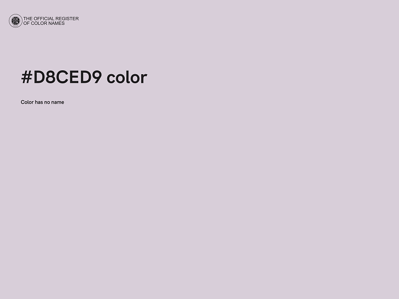 #D8CED9 color image