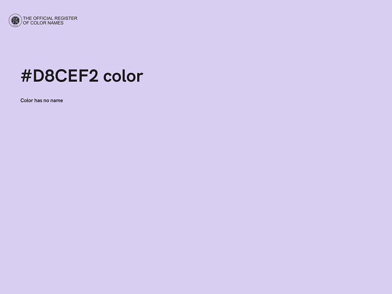 #D8CEF2 color image