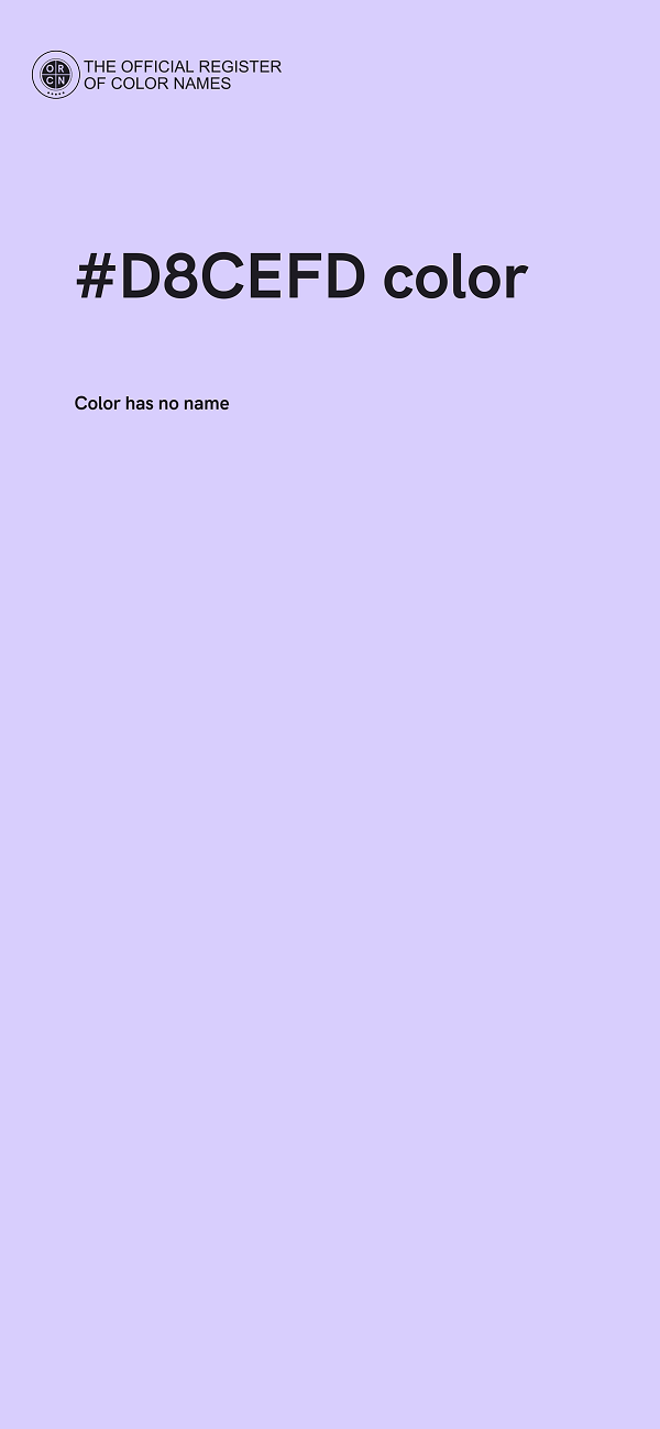 #D8CEFD color image