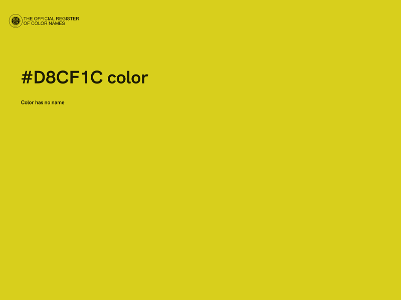 #D8CF1C color image