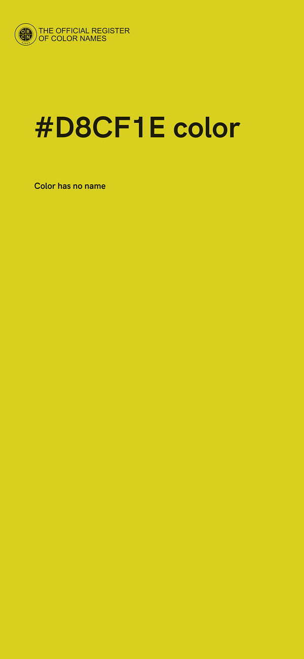 #D8CF1E color image