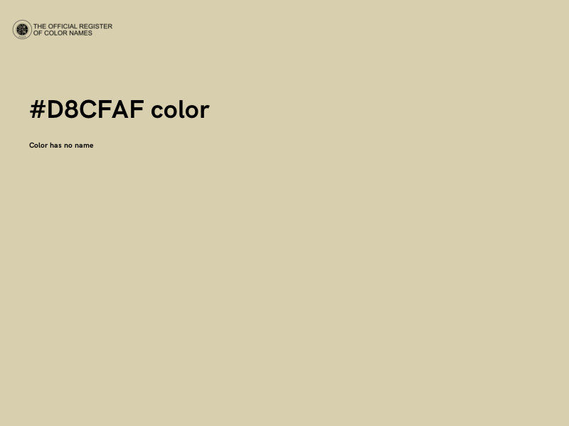 #D8CFAF color image