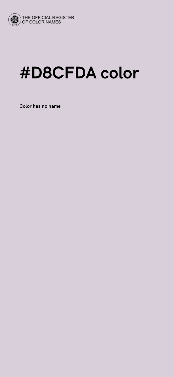 #D8CFDA color image