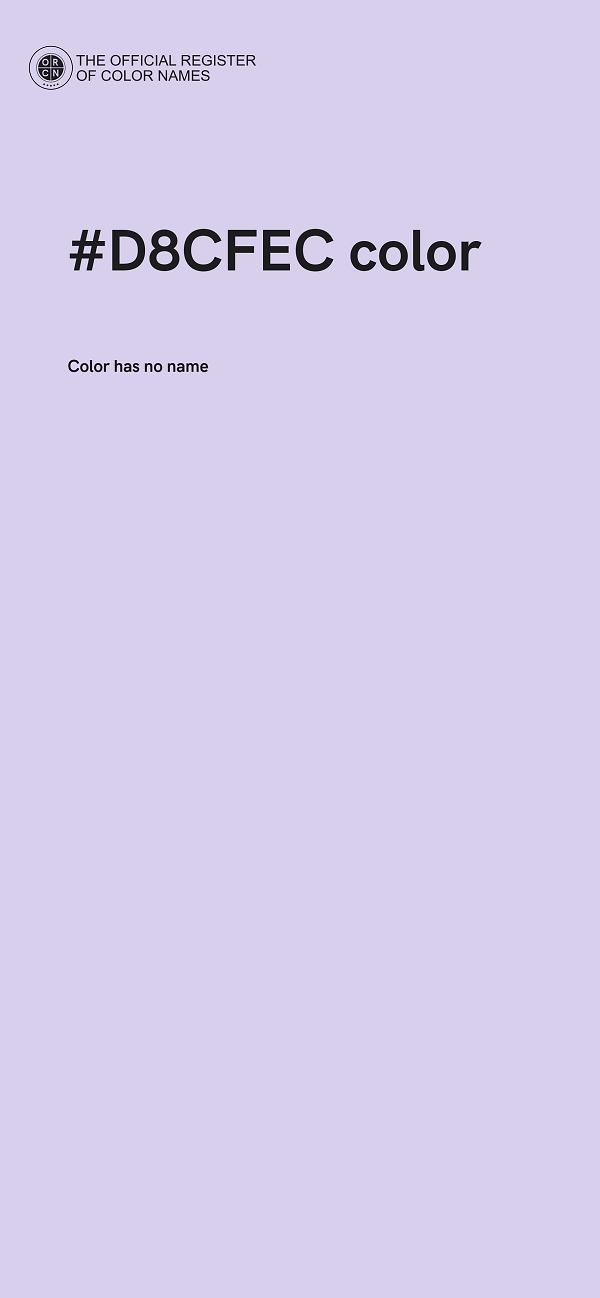 #D8CFEC color image