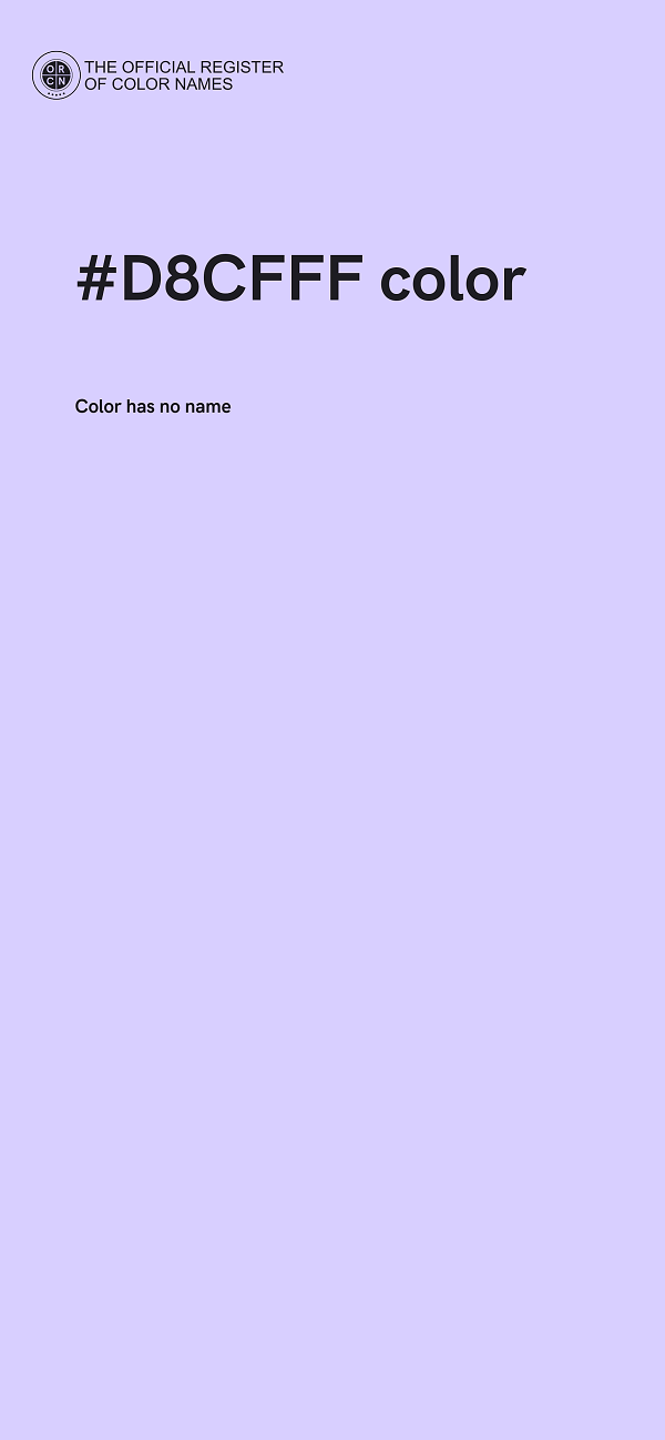 #D8CFFF color image