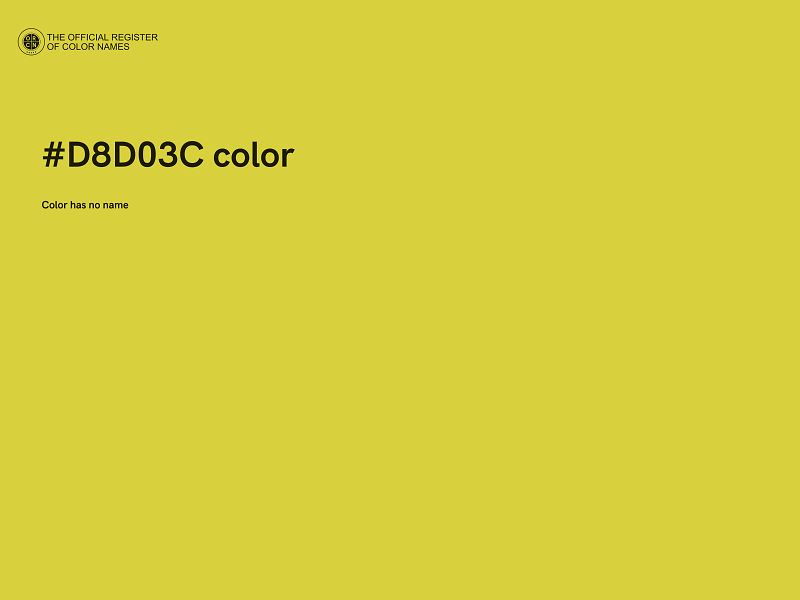 #D8D03C color image