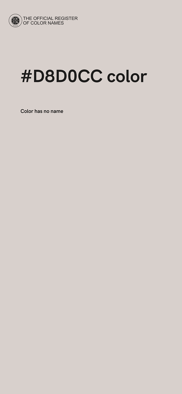 #D8D0CC color image