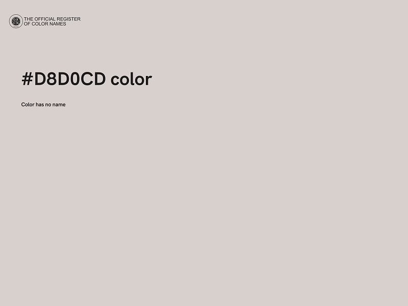 #D8D0CD color image