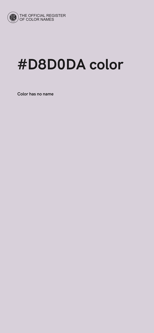 #D8D0DA color image