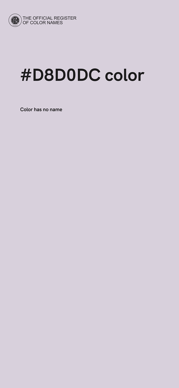 #D8D0DC color image