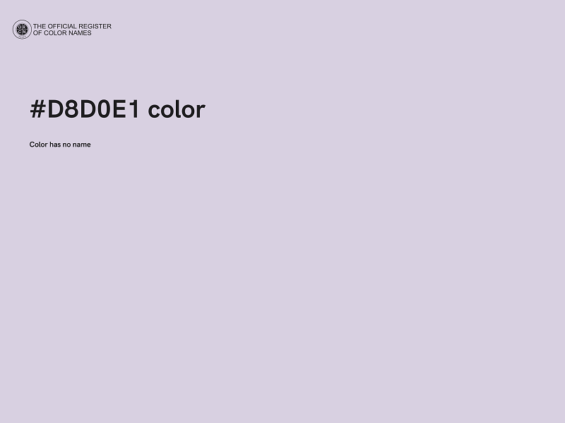 #D8D0E1 color image