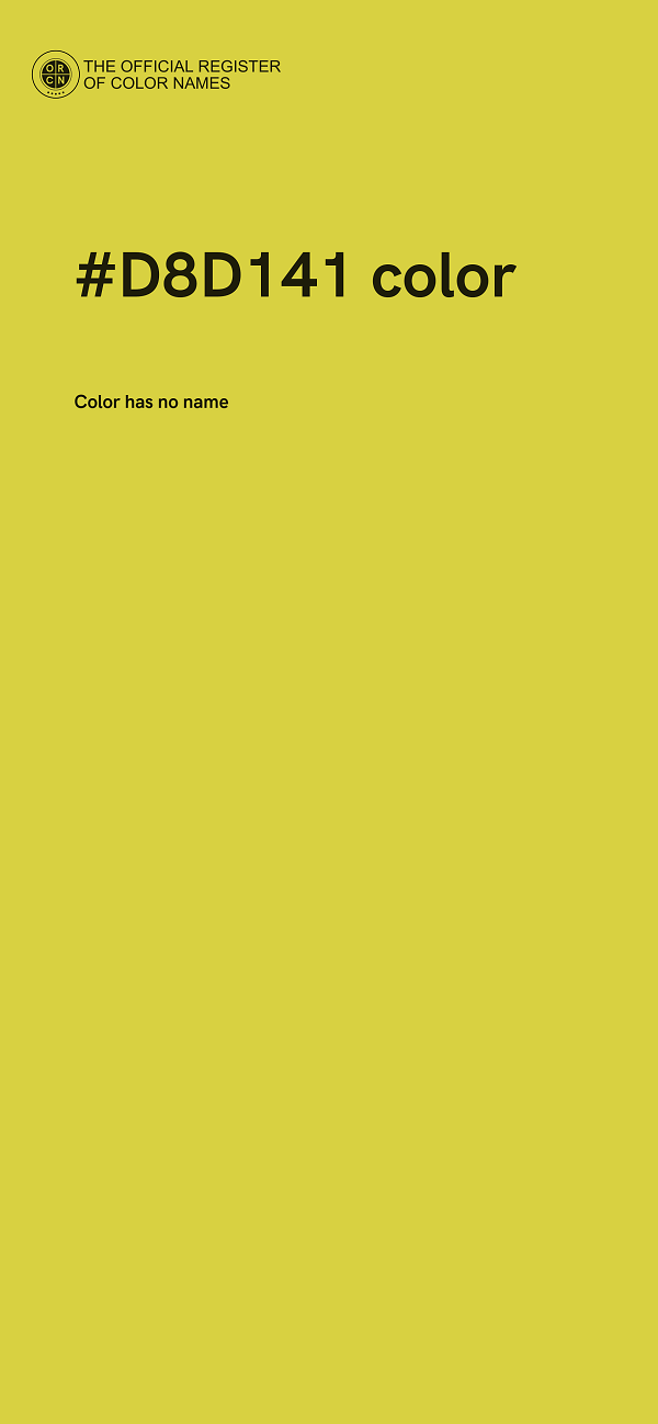 #D8D141 color image