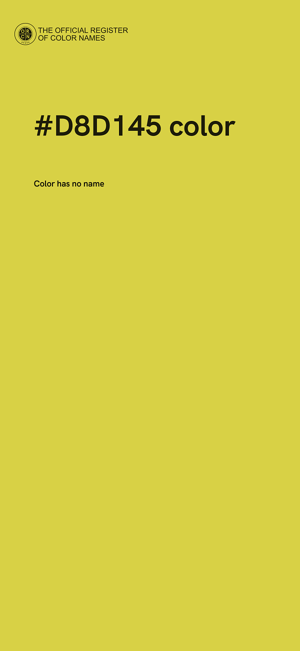#D8D145 color image