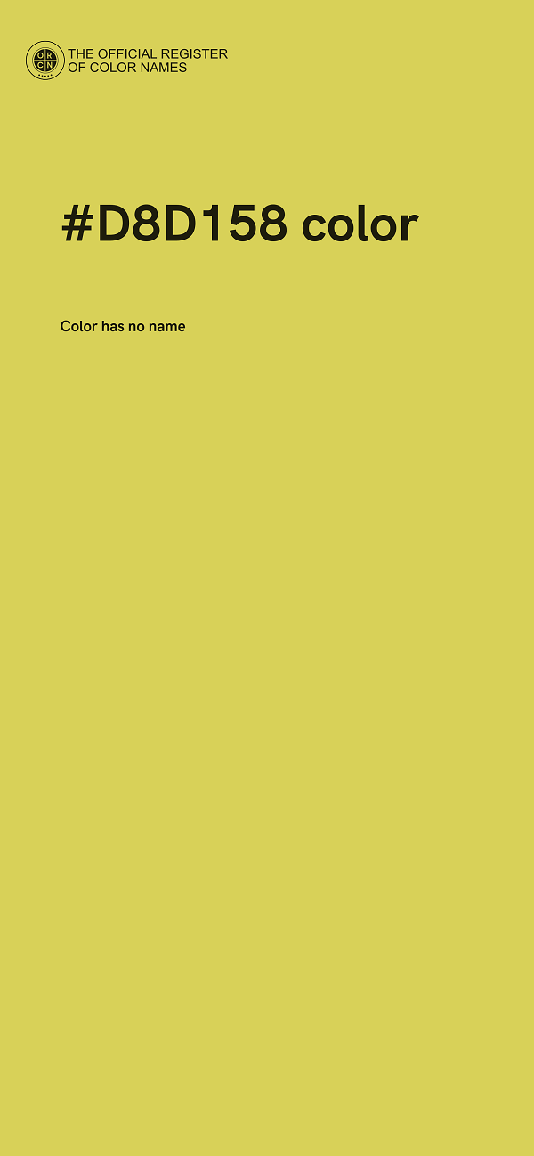 #D8D158 color image