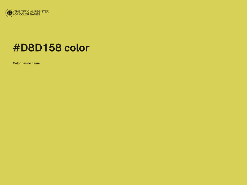 #D8D158 color image