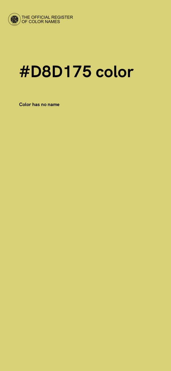#D8D175 color image