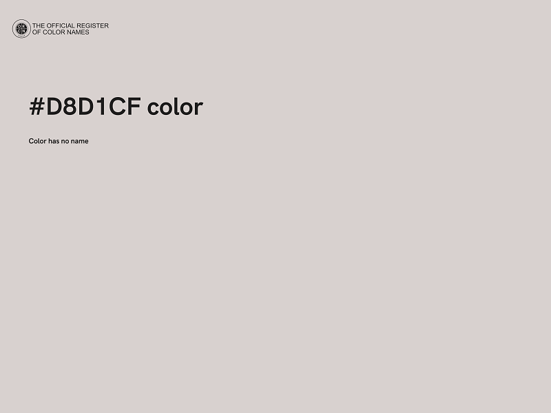 #D8D1CF color image