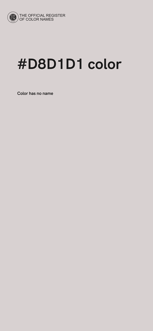 #D8D1D1 color image