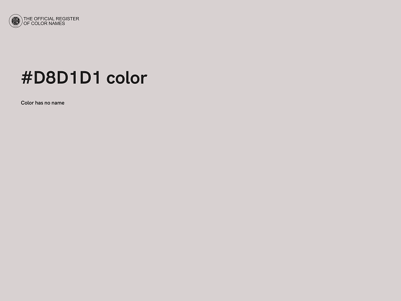 #D8D1D1 color image