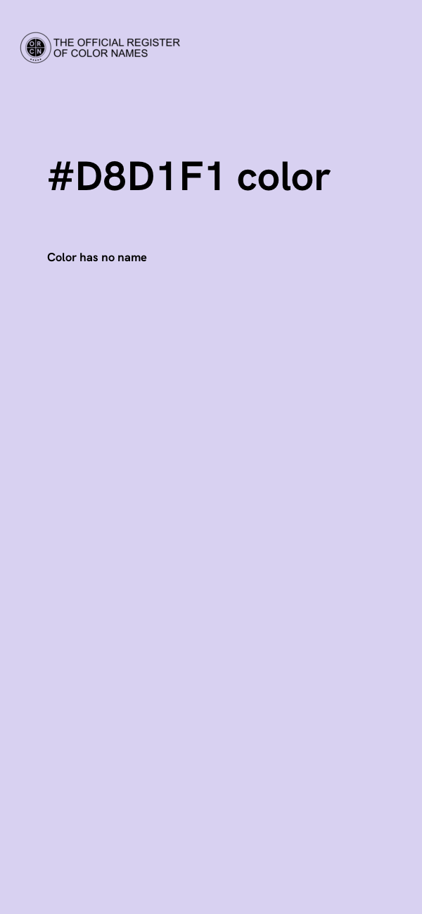 #D8D1F1 color image