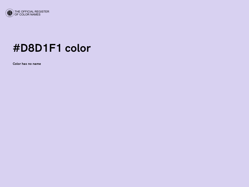#D8D1F1 color image