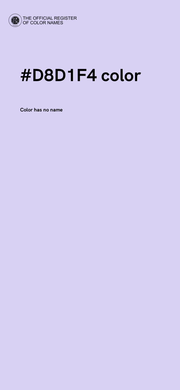 #D8D1F4 color image