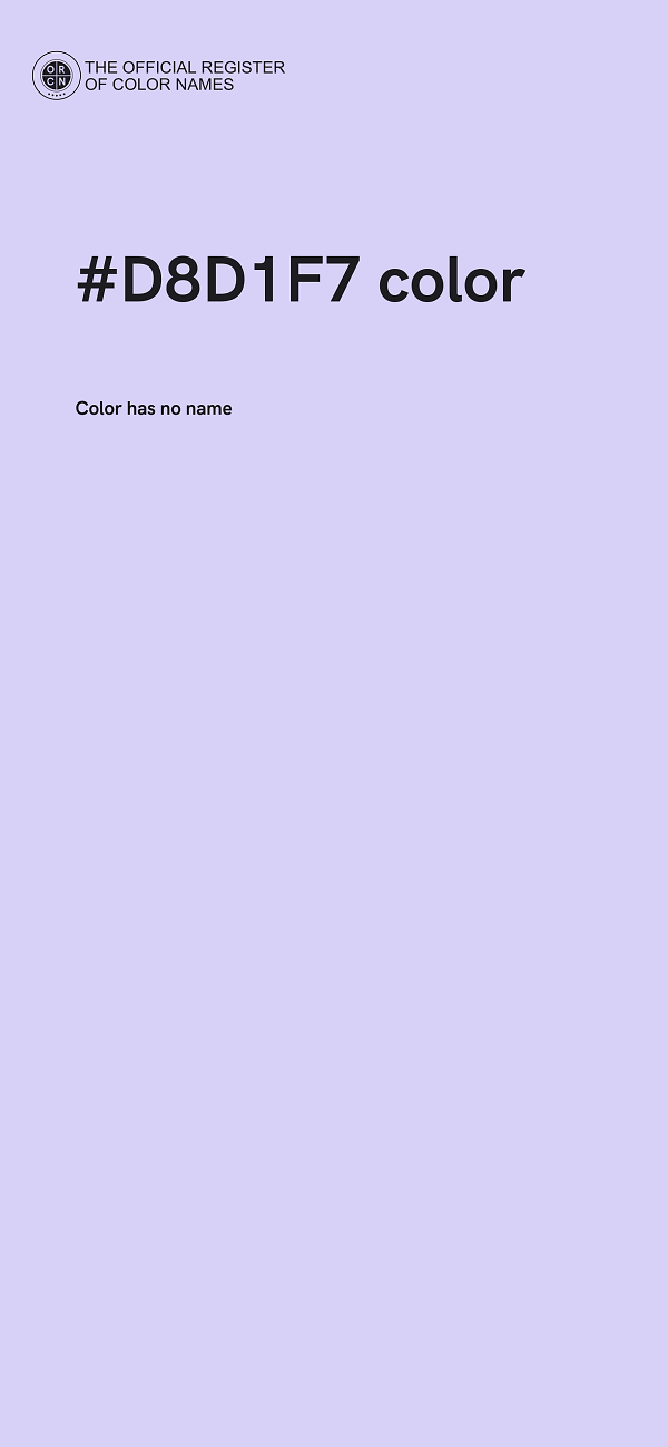 #D8D1F7 color image
