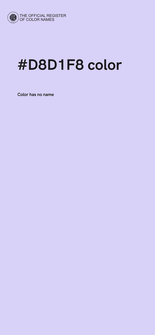 #D8D1F8 color image