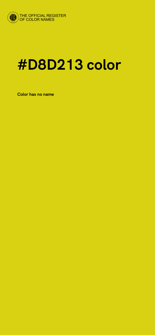 #D8D213 color image