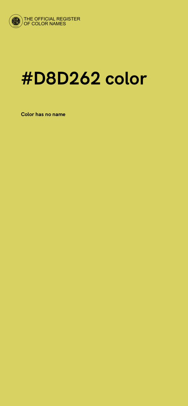 #D8D262 color image