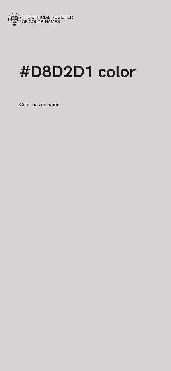 #D8D2D1 color image