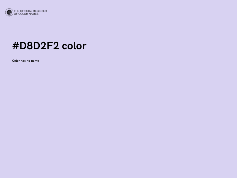 #D8D2F2 color image