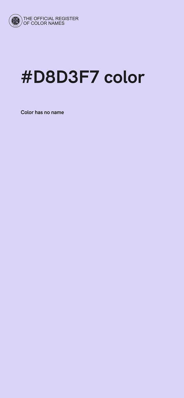 #D8D3F7 color image
