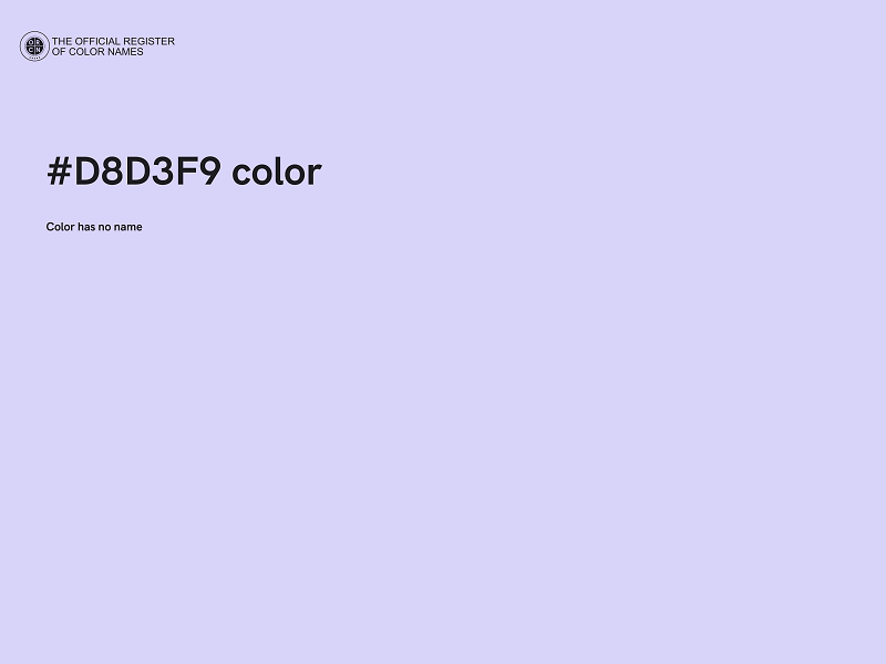 #D8D3F9 color image