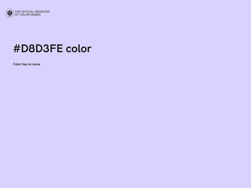 #D8D3FE color image