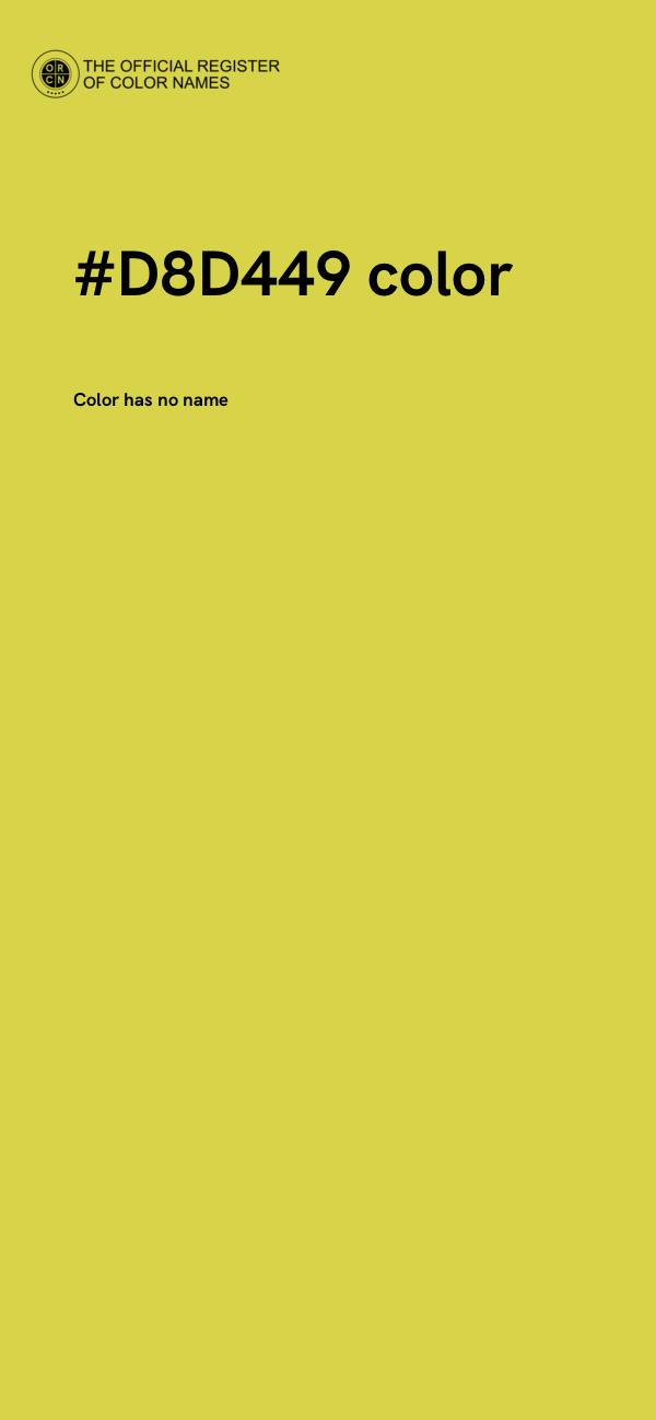 #D8D449 color image