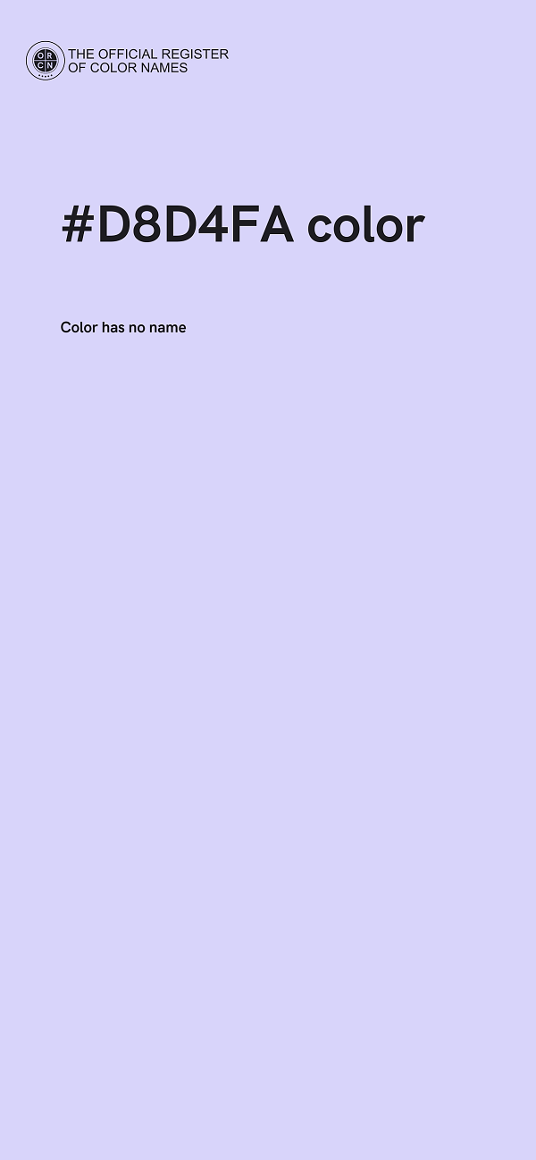 #D8D4FA color image