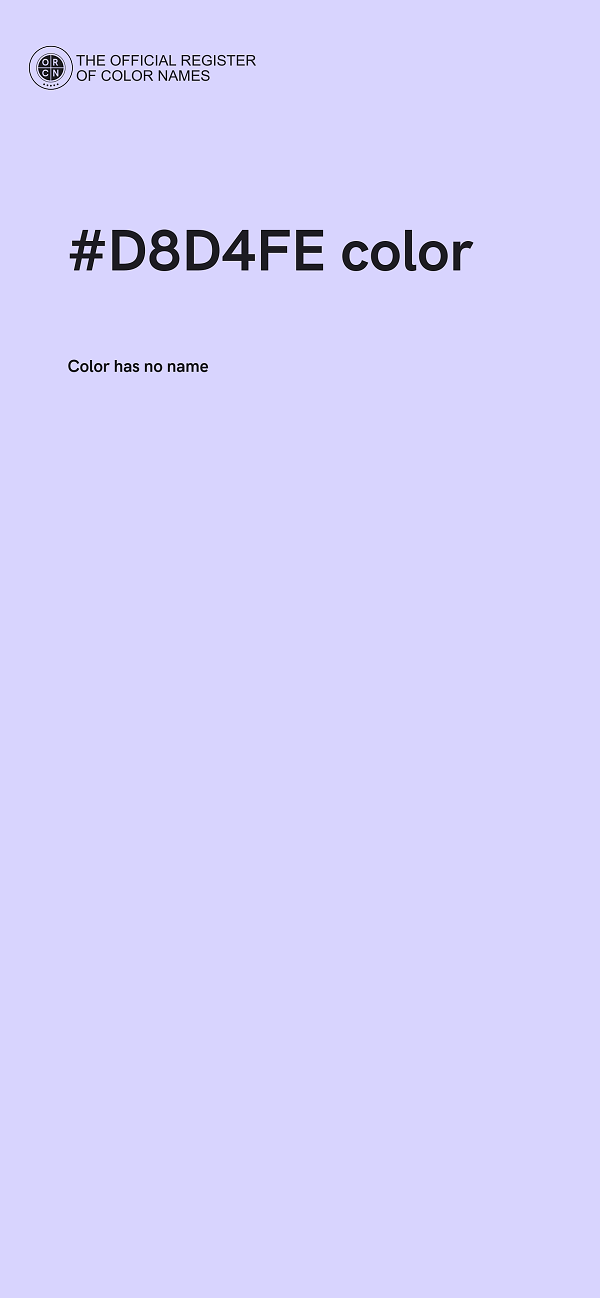 #D8D4FE color image