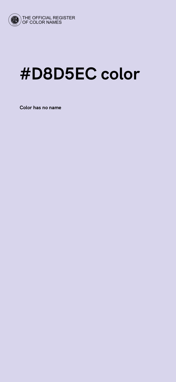 #D8D5EC color image