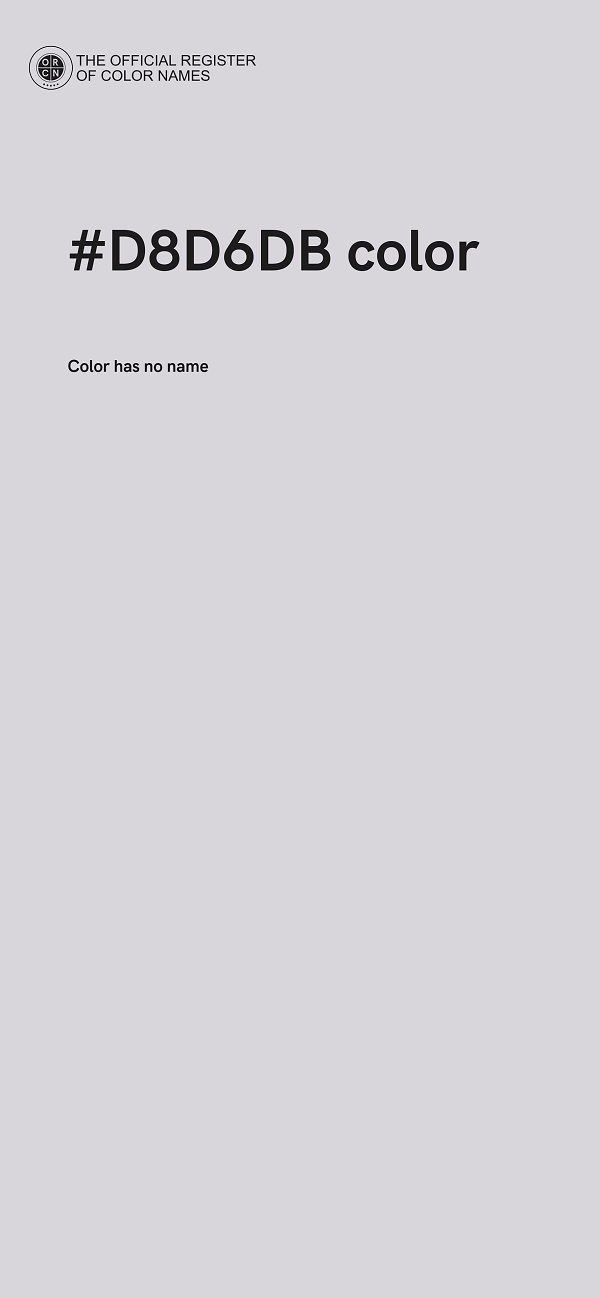 #D8D6DB color image