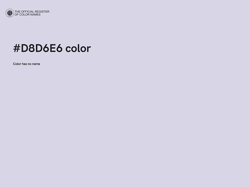 #D8D6E6 color image