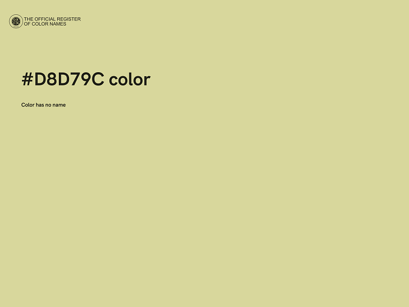 #D8D79C color image