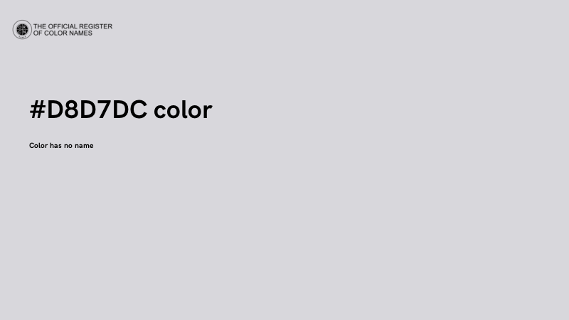 #D8D7DC color image
